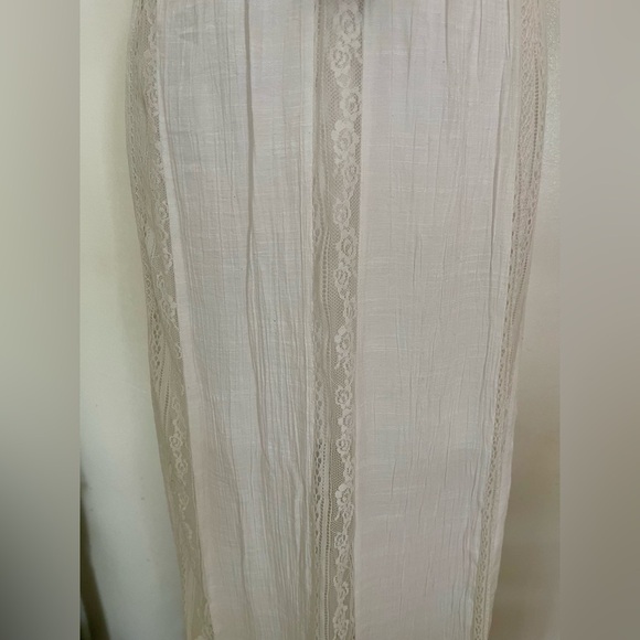XL (15/17) White Maxi Skirt-Festival, Western Chic, Laced Romantic, Boho Style - Picture 5 of 13